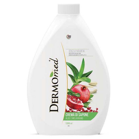 Dermomed Aloe Vera & Granátové jablko tekuté mýdlo náhradní náplň 1l