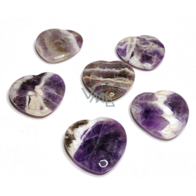 Fluoryt Hmatka, leczniczy kamień w kształcie serca naturalny kamień 3 cm 1 sztuka, kamień geniuszy