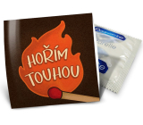 Nekupto Zabawny kondom Hořím touhou 1 sztuka