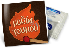 Nekupto Zabawny kondom Hořím touhou 1 sztuka