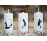 Lima Sporty Golfista świeczka biała walec 50 x 100 mm 1 sztuka