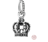 Zawieszka ze srebra próby 925 Korona królewska - Szlachetny blask, charms do bransoletki symbol