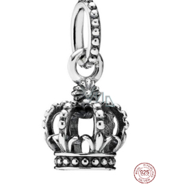 Zawieszka ze srebra próby 925 Korona królewska - Szlachetny blask, charms do bransoletki symbol