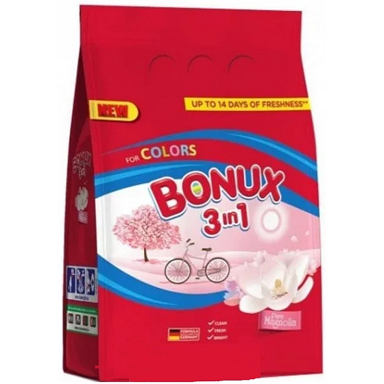 Bonux Color Pure Magnolia 3w1 proszek do prania do kolorowych ubrań 54 dawek 3,51 kg