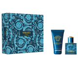 Versace Eros pour Homme woda toaletowa 30 ml + żel pod prysznic 50 ml, zestaw prezentowy dla mężczyzn