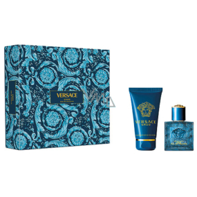 Versace Eros pour Homme woda toaletowa 30 ml + żel pod prysznic 50 ml, zestaw prezentowy dla mężczyzn