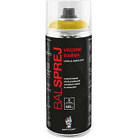 BALSPREJ vrchní uniwersalna farba akrylowa w sprayu, RAL 1018 żółty cynkowy, 400 ml