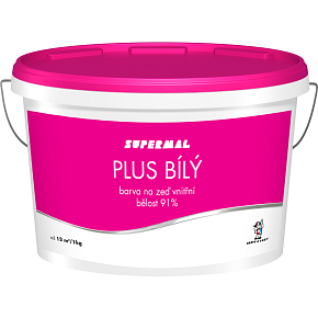 Supermal Plus biały do wnętrz, 7,5 kg