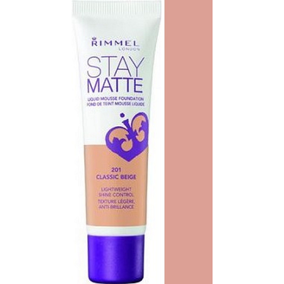 Rimmel London Stay Matte Liquid Mousse make-up 201 Classic Beige 30 ml