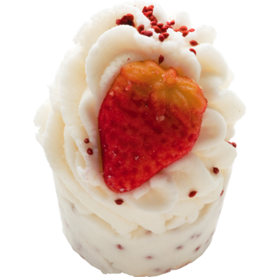 Bomb Cosmetics Lesní jahody - Wild Strawberry Máslový špalíček do koupele 50 g