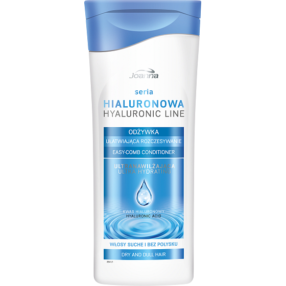 Joanna Hyaluronic Line kondicionér s kyselinou hyaluronovou na suché vlasy bez lesku 200 g