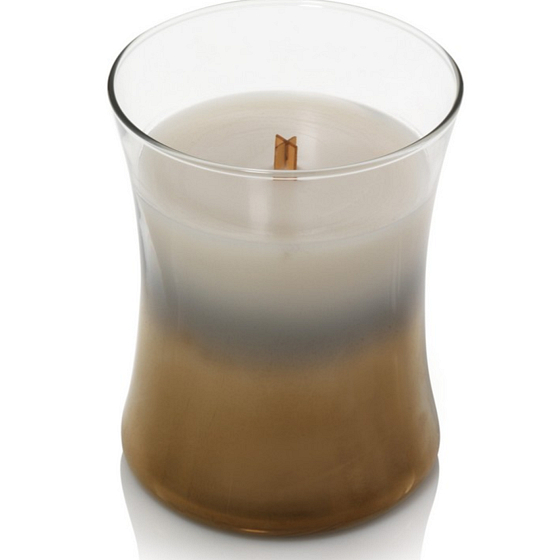 WoodWick Floral Nights Smoked Jasmine - Kouřový jasmín vonná svíčka s dřevěným knotem a víčkem sklo střední 275 g Limited 2019