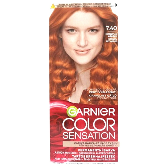 Garnier Color Sensation farba do włosów 7.40 Intensywna miedź