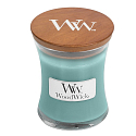 WoodWick Blue Java Banana - Havajský banán vonná svíčka s dřevěným knotem a víčkem sklo malá 85 g