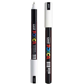 Posca Uniwersalny akrylowy marker 0,7 mm Biały PC-1MR