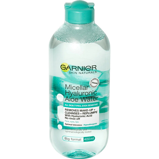 Garnier Skin Naturals Hyaluronic Aloe Micellar Water woda micelarna dla wszystkich typów skóry, w tym wrażliwej 400 ml