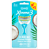 Wilkinson Xtreme 3 Comfort Coconut Delight dámský holicí strojek 4 kusy