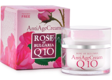Rose of Bulgaria Anti-Age krem do twarzy przeciw zmarszczkom z koenzymem Q10 i wodą różaną 50 ml