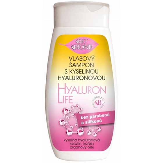 Bione Cosmetics Hyaluron Life hydratační šampon na vlasy, 260 ml