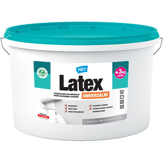 Het Latex uniwersalny, biały, 10+3 kg