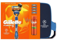 Zestaw prezentowy Gillette Fusion, maszynka, 4 wymienne wkłady, żel do golenia 200 ml