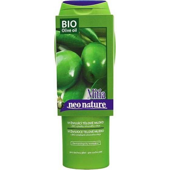 Mitia Bio Olivový olej vyživující tělové mléko 400 ml