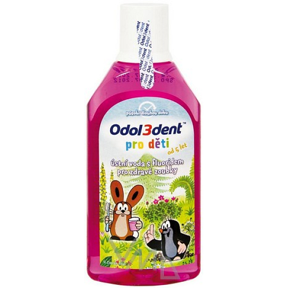Odol3dent Krteček ústní voda pro děti 250 ml