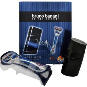 Bruno Banani Magic toaletní voda pro muže 50 ml + Gillette holicí strojek, kosmetická sada