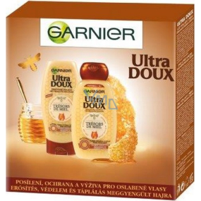 Garnier Ultra Doux Trésors de Miel šampon pro oslabené a lámavé vlasy 250 ml + Ultra Doux Trésors de Miel balzám pro oslabené a lámavé vlasy 200 ml, kosmetická sada