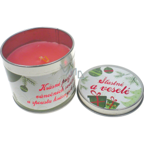 Nekupto Jasmín dárková vonná svíčka Šťastné a veselé 18 g