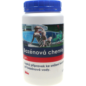 Mika Bazénová chemie pH mínus ke snížení hodnoty pH bazénové vody 1,5 kg Mika Bazénová chemie pH mínus ke snížení hodnoty pH bazénové vody 1,5 kg
