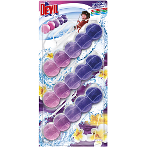 Dr. Devil WC Bicolor 5ball sunset blossom zawieszony blok WC, 3× 35 g