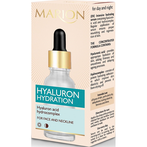 Marion Hyaluron Hydration Serum hydratační pleťové sérum s kyselinou hyaluronovou 20 ml
