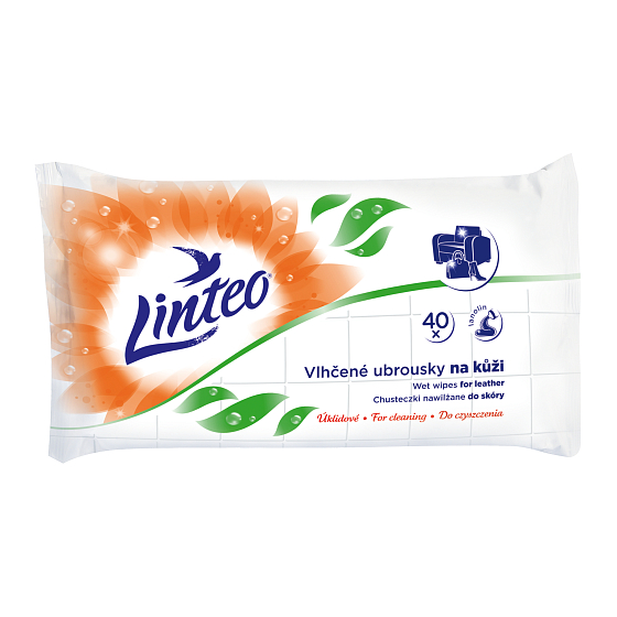 Linteo Kůže čisticí vlhčené ubrousky s lanoninem 40 kusů