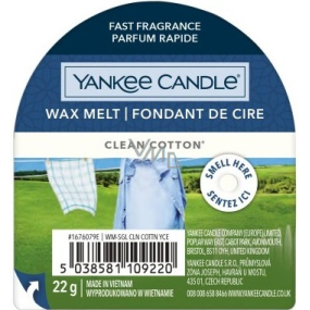Yankee Candle Clean Cotton - Čistá bavlna vonný vosk do aromalampy 22 g Yankee Candle Clean Cotton - Čistá bavlna vonný vosk do aromalampy 22 g