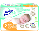 Linteo Baby Premium Mini pieluchy dziecięce 3 do 6 kg, 34 szt.