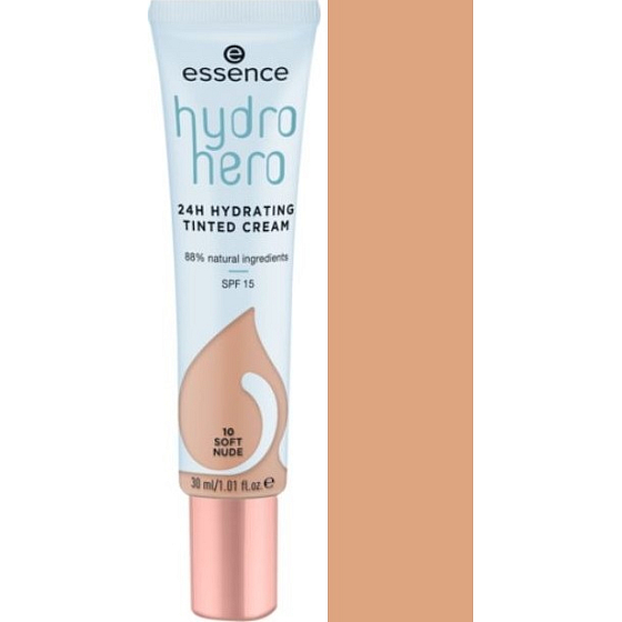 Essence Hydro Hero 24h SFP15 tónovací krém 10 Soft Nude 30 ml