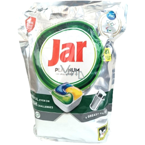 Jar Platinum All in One Żółte Kapsułki do Zmywarki 81 sztuk