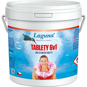 Laguna 6 w 1 wielofunkcyjne tabletki do całorocznej pielęgnacji wody w basenie, 3,2 kg Laguna 6 w 1 wielofunkcyjne tabletki do całorocznej pielęgnacji wody w basenie, 3,2 kg
