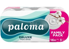 Paloma Pure White 3vrstvý toaletní papír, 16 rolí