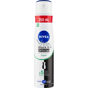 Nivea Black & White Invisible Fresh antiperspirant ve spreji, 250 ml Nivea Black & White Invisible Fresh antiperspirant ve spreji, 250 ml