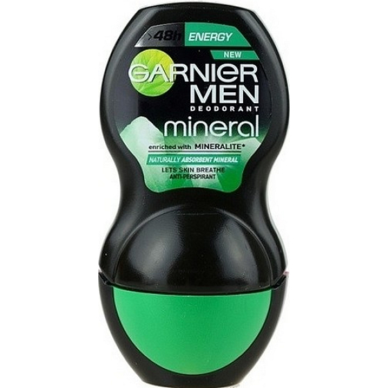 Garnier Men Mineral Energy kuličkový deodorant roll-on pro muže 50 ml