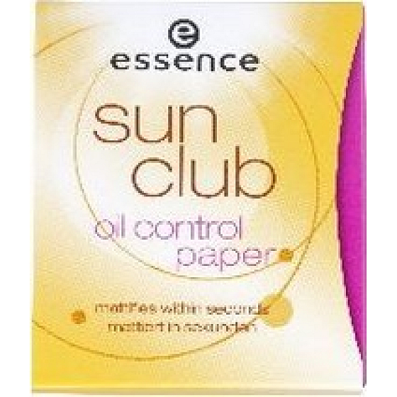 Essence Sun Club Oil Control Paper papírky proti mastnotě 50 kusů