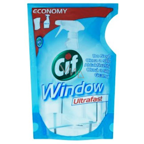 Cif Windows Okna a sklo Ultrafast čisticí přípravek náhradní náplň 750 ml Cif Windows Okna a sklo Ultrafast čisticí přípravek náhradní náplň 750 ml