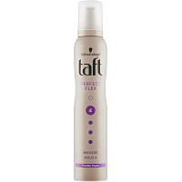 Taft Perfect Flex, pianka do włosów ultra mocno utrwalająca, siła utrwalenia 4, 200 ml