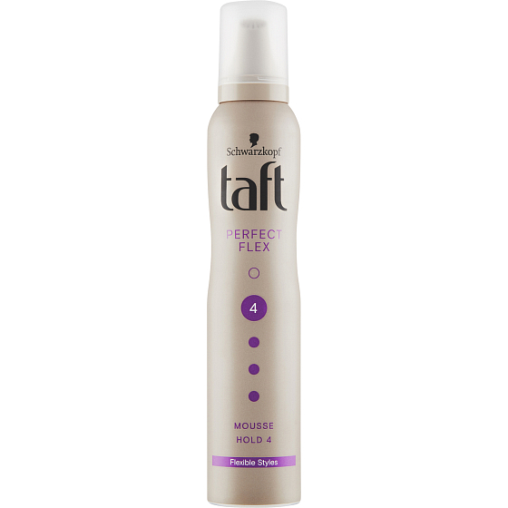 Taft Perfect Flex, pianka do włosów ultra mocno utrwalająca, siła utrwalenia 4, 200 ml