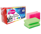 Niteola Grip Scrub Sponge Ultra formowana gąbka do naczyń 9 x 7 x 4,5 cm 4 sztuki