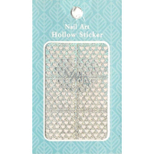 Nail Accessory Hollow Sticker szablony na nehty multibarevne srdíčka 1 aršík 129