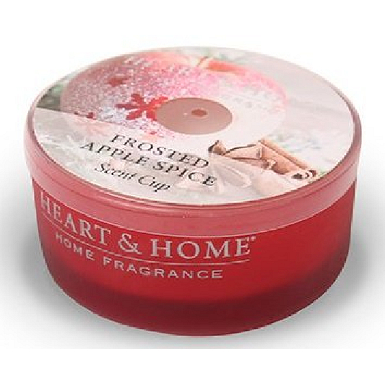 Heart & Home Červené jablko s badyánem Sojová vonná svíčka v mističce hoří až 12 hodin 36 g
