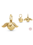 Charm Srebrny 925 Harry Potter Złotko, zawieszka na bransoletkę